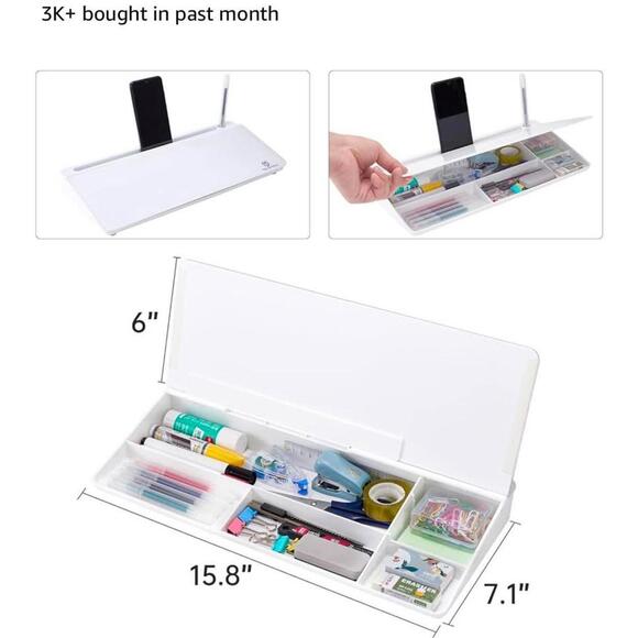 Multi-Functional Desktop Organizer and Storage Box - Picture 2 of 5
